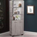 Ver imagem 7 de Estante Para Livros Onix Natural 4 Prateleira Com Porta