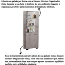 Ver imagem 6 de Estante Para Livros Onix Natural 4 Prateleira Com Porta