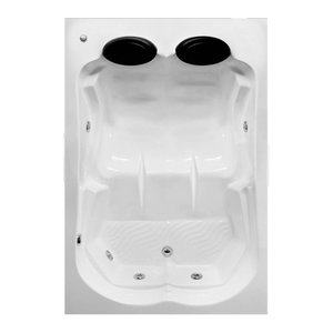 Banheira Dupla Gardenia Combate com Hidro em Acrílico