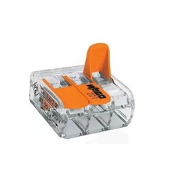 Kit 10 Conector Emenda Compacto Fios e Cabos 3 Vias 221 Wago - 2