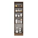 Ver imagem 3 de Paneleiro Madesa Lux 60 cm 3 Portas Rustic/Branco Veludo Cor:Rustic/Branco Veludo