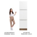 Ver imagem 5 de Paneleiro Madesa Lux 60 cm 3 Portas Rustic/Branco Veludo Cor:Rustic/Branco Veludo