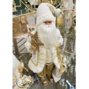 Ver imagem 2 de Boneco Papai Noel de Natal em Pé Champanhe 45cm