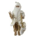 Ver imagem 1 de Boneco Papai Noel de Natal em Pé Champanhe 45cm