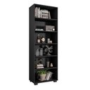 Ver imagem 2 de Estante de Livros para Escritório Mdp Texturizado Home Office Alf Preto G47 - Gran Belo