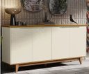 Ver imagem 1 de Buffet 4 Portas Flow Off White/freijo