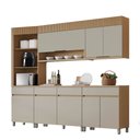 Ver imagem 1 de Cozinha 5 Peças 8 Portas 4 Gavetas Torre Angular Realeza Premium 265 Cm Mdf Nesher