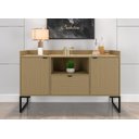 Ver imagem 5 de Aparador Buffet Estilo Industrial Moderno 3 Portas - Avelã