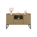 Ver imagem 1 de Aparador Buffet Estilo Industrial Moderno 3 Portas - Avelã