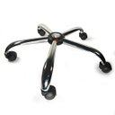 Ver imagem 2 de Estrela em Aço Cromado Resistente para Cadeira com Rodizios