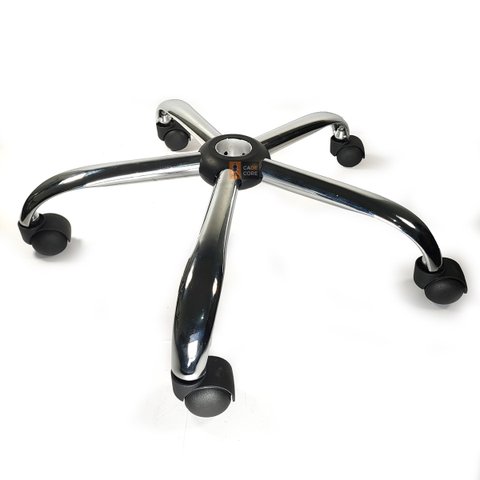 Estrela em Aço Cromado Resistente para Cadeira com Rodizios