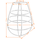 Ver imagem 2 de Cupula de Aramado Lampshape Preto para Pendentes e Abajures