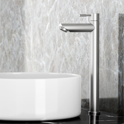 Torneira de Banheiro Lavabo Madrid Bica Alta Aço Escovado Goldenx - 5