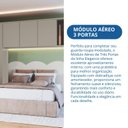 Ver imagem 6 de Módulo Aéreo para Quarto 3 Portas Elegance Cinza/Níquel
