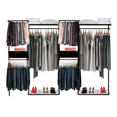 Closet Aramado - Linear Clr373 Gav Corcor, Tamanhocor:preto;tamanho:3,10