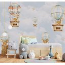 Ver imagem 3 de Papel de parede balão menino infantil para quarto de bebê M² PP42