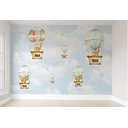 Ver imagem 1 de Papel de parede balão menino infantil para quarto de bebê M² PP42