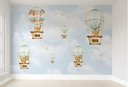 Ver imagem 1 de Papel de parede balão menino infantil para quarto de bebê M² PP42