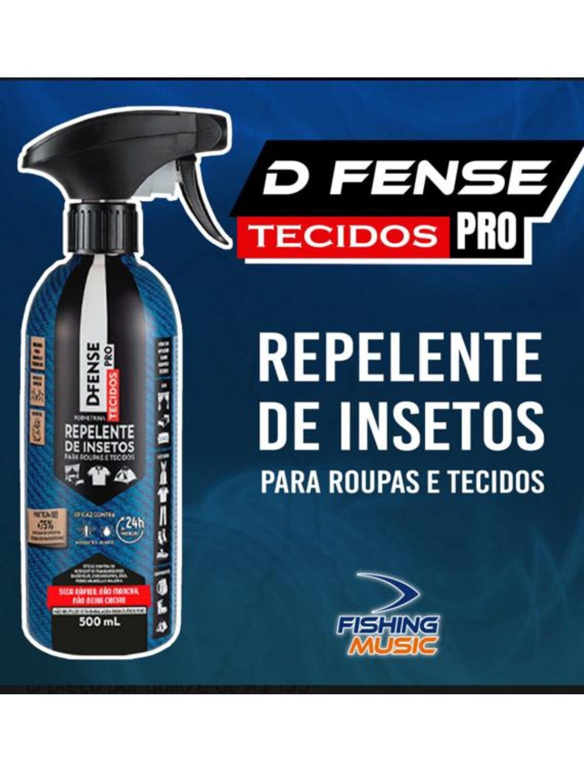 D-fense Pro Repelente Spray de Roupas Tecidos 500ml Haxea - 3