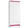 Cômoda e Guarda Roupa 3 Portas Ternura Baby Branco Flex – Incorplac - 4