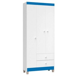 Cômoda e Guarda Roupa 3 Portas Ternura Baby Branco Flex – Incorplac - 5