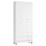 Cômoda e Guarda Roupa 3 Portas Ternura Baby Branco Flex – Incorplac - 3