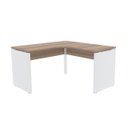 Ver imagem 1 de Mesa em L para Escritório 135x135 Pandin P25 - Naturalle/Branco
