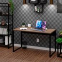 Ver imagem 2 de Mesa para Escritório Diretor Estilo Industrial 1,35m Netmobil - Nogal/preto