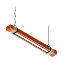 Ver imagem 5 de Pendente Led Orion 36w 4000lm Bivolt em Madeira Maciça com Corrente