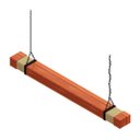 Ver imagem 4 de Pendente Led Orion 36w 4000lm Bivolt em Madeira Maciça com Corrente