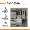 Ver mais imagens de Guarda Roupas Casal 6 Portas 2 Gavetas Madrid