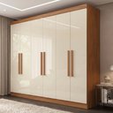 Ver imagem 2 de Guarda Roupas Casal 6 Portas 2 Gavetas Madrid