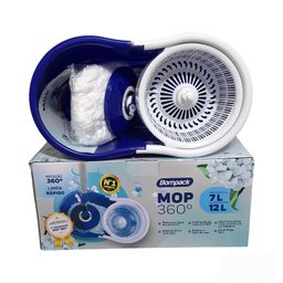 Balde Mop 360° Giratório Limpeza Fácil 12 Litros - 1