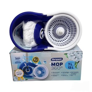 Balde Mop 360° Giratório Limpeza Fácil 12 Litros