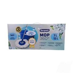 Balde Mop 360° Giratório Limpeza Fácil 12 Litros - 4