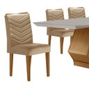 Ver imagem 4 de Mesa de Jantar 6 Lugares Retangular Rufato Alvorada Londrina Turim 07/off White/imbuia