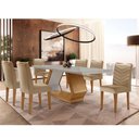 Ver imagem 1 de Mesa de Jantar 6 Lugares Retangular Rufato Alvorada Londrina Turim 07/off White/imbuia