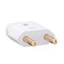 Ver imagem 1 de Plugue Macho Slim 2p 10a 180º Branco-weg (c/10)