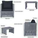 Ver imagem 2 de Mesa e 4 Poltronas Madri Corda Náutica Estofado 12 Trama Prata