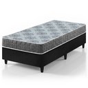 Ver imagem 1 de Cama Box Solteiro Preto + Colchão Espuma D23 Zidi Washington 88x188x51cm