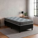 Ver imagem 2 de Cama Box Solteiro Preto + Colchão Espuma D23 Zidi Washington 88x188x51cm