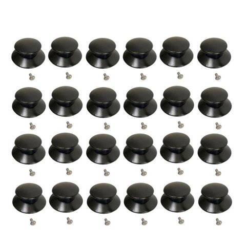 Kit 24 Pegador Puxador Panela Tampa Vidro e Ferro e Parafuso