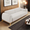 Ver imagem 2 de Sofá 04 Lugares Para Sala de Estar Kiev 260 cm D02 Linho Cru C-443 - Lyam Decor