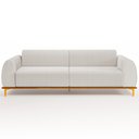 Ver imagem 3 de Sofá 04 Lugares Para Sala de Estar Kiev 260 cm D02 Linho Cru C-443 - Lyam Decor