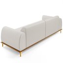 Ver imagem 7 de Sofá 04 Lugares Para Sala de Estar Kiev 260 cm D02 Linho Cru C-443 - Lyam Decor