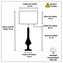 Ver imagem 4 de Kit 02 Abajur Madeira Sala Quarto Imbuia C. Algodão (bege)