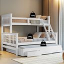 Ver imagem 4 de Treliche com Cama Casal em Madeira e Aux Casal C/ Gavetas Woodstore
