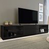Rack para TV Até 75 Polegadas Malbec 2 Gavetas Preto Tx - Mavaular - 1