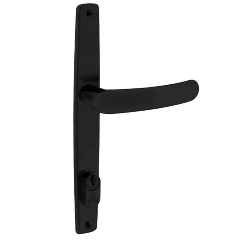 Fechadura Perfil Estreito F2400 Preto Fosco - 029821 - ALIANÇA FECH.EXT.PERFIL F2400A PF - 029821 - 