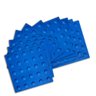 Piso Tátil 10pçs Borracha Pvc 25x25 Alerta Azul - 2